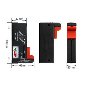 BT-168 Pointer Battery Tester Battery Capacity Meter for 1.5V 9V Disposable &amp; Rechargeable Batteries
