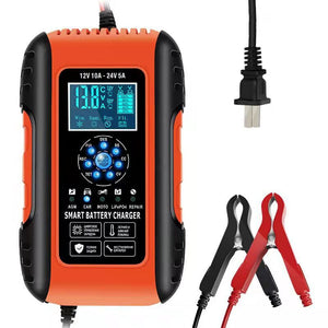 ZYX-J50 12V 10A 24V 5A Smart Battery Charger Car Battery Charger for Motorcycle Vehicle Batteries