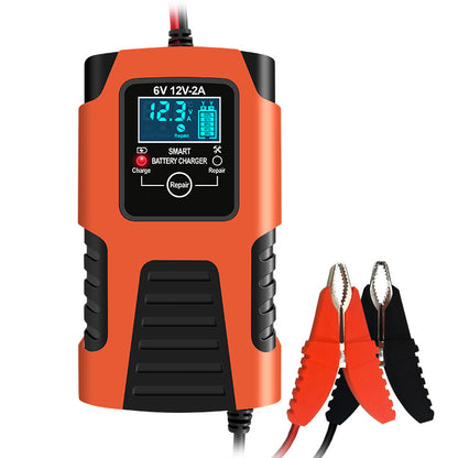 ZYX-J99 6V 12V 2A Smart Battery Charger Motorcycle Battery Charger for Lead-Acid Battery Repair