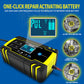 ZYX-J30 140W Battery Charger 12V 24V Pulse Repair Car Motorcycle Battery Charger Black &amp; Yellow