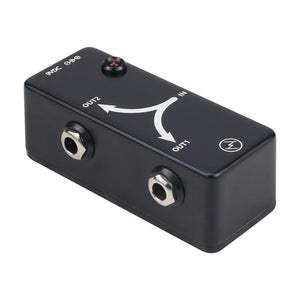 1 input and 2 output Buffer Multi-function Splitter for Electric Guitar Bass Effect