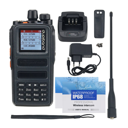 HamGeek HG3288 10W All Band Walkie Talkie IP68 Waterproof VHF UHF Radio Supports 199 Channels