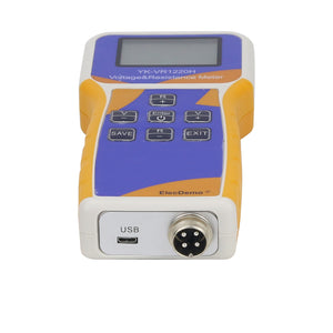 YK-VR1220H 18650 Lithium Battery Meter Voltage &amp; Resistance Meter w/ Clips Test Leads Battery Holder