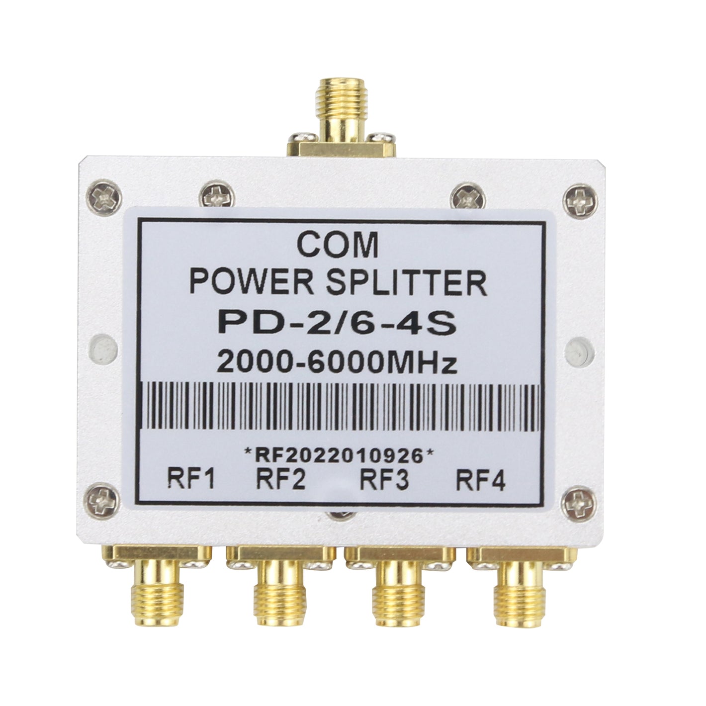 PD-2/6-4S 2000-6000MHz Microstrip 4-Way Power Splitter RF Power Divider with SMA-K Connectors