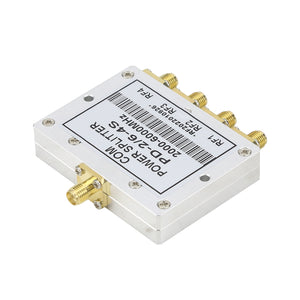 PD-2/6-4S 2000-6000MHz Microstrip 4-Way Power Splitter RF Power Divider with SMA-K Connectors