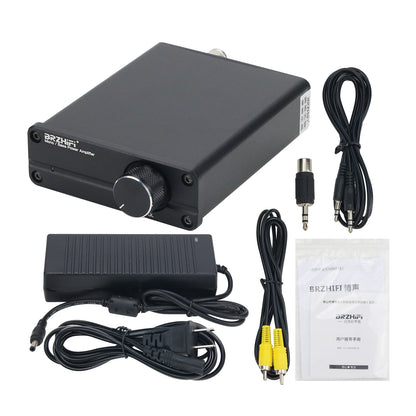 MONO OR BASS Power Amplifier AV Amplifier Assembled Black + Power Supply 24V 6A For Large Speakers