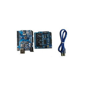 UNO R3 Controller Board with Sensor Shield V5.0 Expansion Board for Arduino Robot Arm DIY