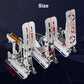 Stainless Steel Bottom Plate Mounting Plate for Brake Throttle Clutch Pedal Simulated Racing Game-Bended Edge