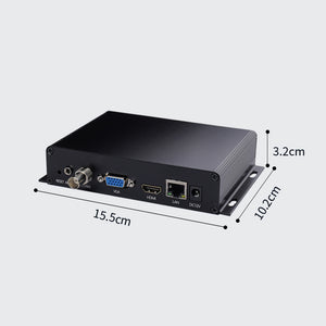 H.265 H.264 4K NDI Decoder Network Audio Video Decoder with Ultra Low Latency Outputs CVBS VGA HDMI