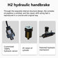 Conspit H2 Hydraulic Handbrake Racing Game SIM Simulator Hand Brake for SIM-racing Drivers for Fanatec Base-Without Control Box(Golden)
