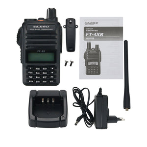 YAESU FT-4XR 5W 3KM Walkie Talkie Dual Band Transceiver VHF UHF Radio Suitable for Outdoors Uses