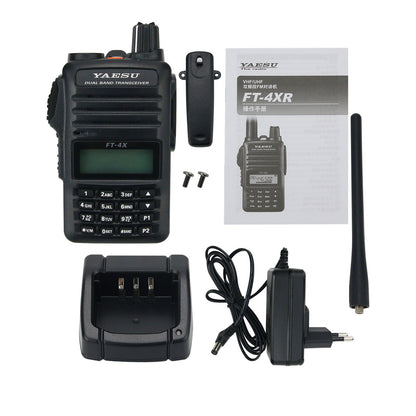 YAESU FT-4XR 5W 3KM Walkie Talkie Dual Band Transceiver VHF UHF Radio Suitable for Outdoors Uses