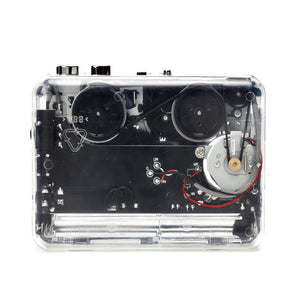 TON010 Portable Cassette Converter Cassette Tape to MP3 Converter w/ Type C Port Transparent Shell
