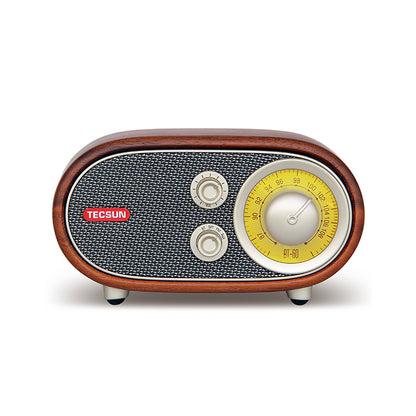 Tecsun BT-60 Walnut FM Radio BT5.0 Hifi Bluetooth Player Solid Wood Active Speakers Standard Edition