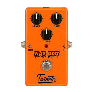 Twinote WAX DIST Vintage Distortion Effects Pedal Guitar for Rock Morden Blues Style Classic Distortion Sound Guitar Accessories