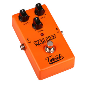 Twinote WAX DIST Vintage Distortion Effects Pedal Guitar for Rock Morden Blues Style Classic Distortion Sound Guitar Accessories