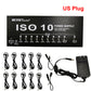 MOSKY ISO-10 Guitar Effect Pedal Power Supply 10 Isolated DC Outputs/ 5V USB Output for 9V 12V 18V Protection Guitar Accessories