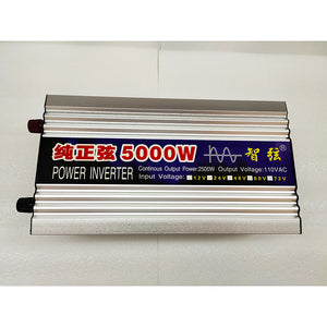 5000W Power Inverter Pure Sine Wave 48V to 110V for Household Appliances Home Solar Power System