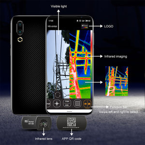 HT-101 Mobile Phone Thermal Imager Infrared Thermal Imager Photo Video Mode for Android Cellphone