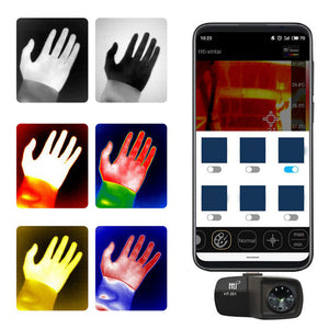 HT-201 Cell Phone Thermal Imager Infrared Thermal Imaging Camera Supports Video Pictures for Phone