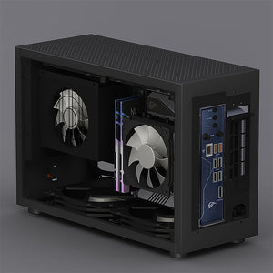 Geeek M5 PC A4 SFX Mini Case LTX Side Transparent 240 Water-cooled Small Chassis SFX Power Portable Small Computer Host 140*340*220mm