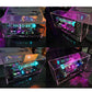 IV-18 VFD Tube Clock Refer Nixie Tube Clock RGB LED Home Decor Clock W/ Dust Cover Digital Table Clock-Silver