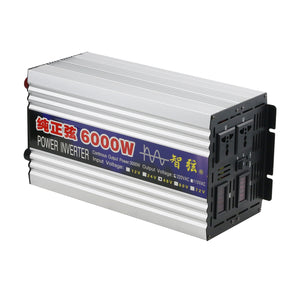 6000W Pure Sine Wave Power Inverter Input 48V Output 220V for Home Appliances Solar Power System