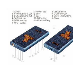 XDUOO POKE II Portable DAC Balanced Headphone Amplifier CS43198 PCM32Bit/384KHZ DSD256 Hifi Decoder