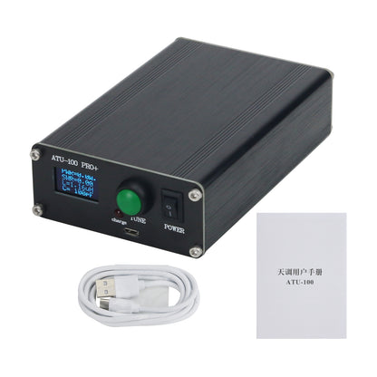 HamGeek ATU-100 Pro+ Upgraded Automatic Antenna Tuner 120W Shortwave Antenna Tuner w/ 0.96&quot; Display