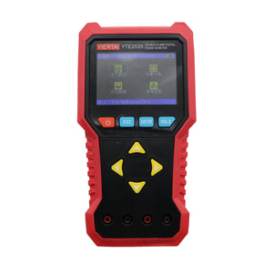 YTE2020 Double-Clamp Digital Phase VA Meter High-Precision Voltmeter Ammeter with 3.5&quot; LCD Screen