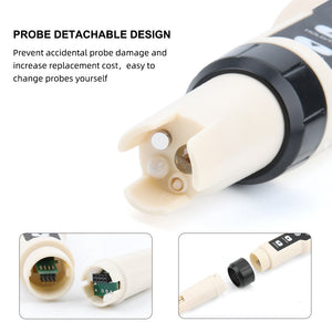 4-In-1 Water Quality Meter Backlit Water Quality Tester YY-400 for PH/ORP/H2/TEMP Measurement