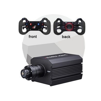 GT4 Steering Wheel w/ Dual Clutches + M10 Base Direct Drive Kit for SIMAGIC Racing Game