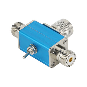 Manual Antenna Switch with Low Insertion Loss for VHF UHF Car Radio Walkie Talkie HF Radio SDR Radio