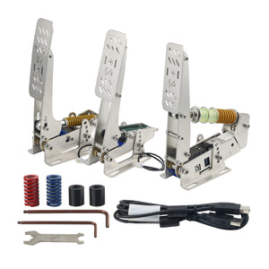 SimX Speed Pedal Racing Simulator Pedal Equipment PC Direct Drive Racing Analog Weight Sensing Pedals for Replacing HE Leo Hepro Simagic TLCM Thrustmaster