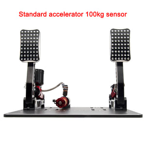 Simagic SIM Pedals PC Direct Drive (Dual-Pedal Standard Throttle 100KG Sensor) for Alpha Mini Steering Wheel