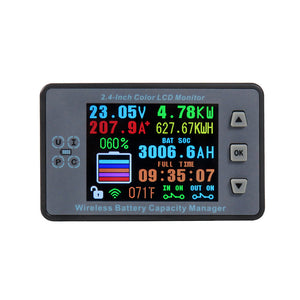 500V 200A Voltage Current Meter Battery Capacity Manager VAC8810F 2.4&quot; Color LCD without Bluetooth