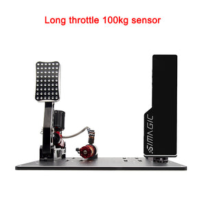 Simagic SIM Pedals PC Direct Drive (Dual-Pedal Long Throttle 100KG Sensor) for Alpha Mini Steering Wheel
