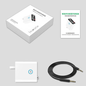 K16 Bluetooth Adapter BT5.0 Bluetooth Receiver Transmitter (Remote Control) 3.5MM to Wireless Audio