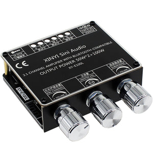 XINYI Sini Audio 2.1 Channel Amplifier Board Bluetooth Amplifier Module 50W*2+100W Board XY-E100L