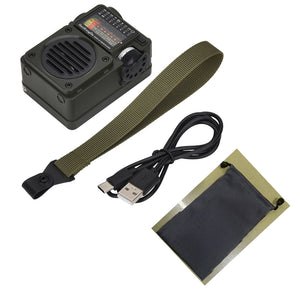 HRD-700 Bluetooth Music Player Multiband Radio Receiver with Portable Design Supporting TF Card