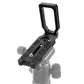 MPU-105 Camera L Bracket Universal Quick Release Plate Photography Part Suitable for DSLR Camera