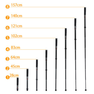 BEXIN P-308C 61.8&quot; DSLR Monopod Aluminum Alloy Adjustable Monopod for Phone Live Stream Selfie