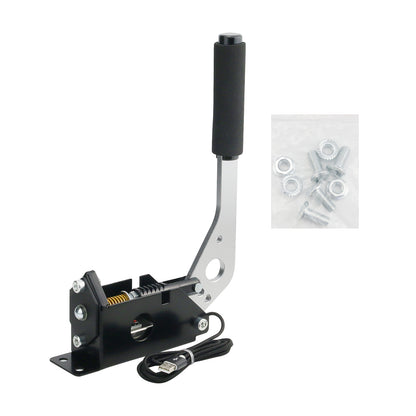 PC Racing Game Hall Sensor Drive Free PC USB Handbrake For PS4 X1 PC Windows G25/G27/G29 RALLY GAME-Black