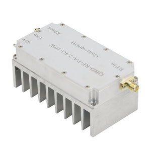 QBF-RF-PA-2.4G-10W RF Power Amplifier One-Way RF Power Amp Featuring 40DB Gain