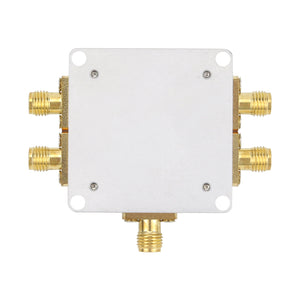 10M-3GHz RF Power Splitter Clock Distributor 1 IN 4 OUT with SMA Connector for 2.4G Wifi Uses