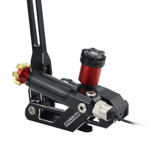 Conspit H2 Hydraulic Handbrake Racing Game SIM Simulator Hand Brake for SIM-racing Drivers for Fanatec Base-With Control Box(Red)