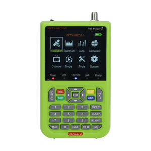 GTMEDIA V8 Finder 2 Satellite Finder Portable Satellite Signal Finder DVB-S/S2/S2X w/ 3.5&quot; LCD