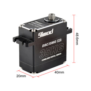 9imod 35KG 270° Cordless Digital Servo High Voltage Servo Metal Gear DSC35MG HV (Carbon Brush Motor)