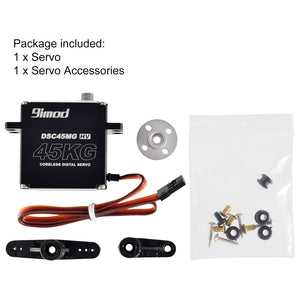 9imod 45KG 360° Cordless Digital Servo High Voltage Servo Metal Gear DSC45MG HV (Carbon Brush Motor)