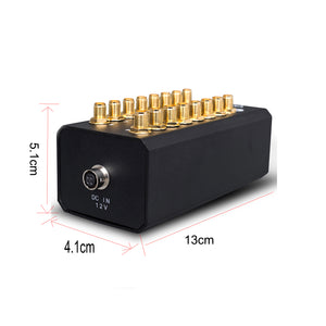 8 Channels Signal Amplifier Antenna Distribution System Audio RF Distributor For Recording Interview Wireless Microphone